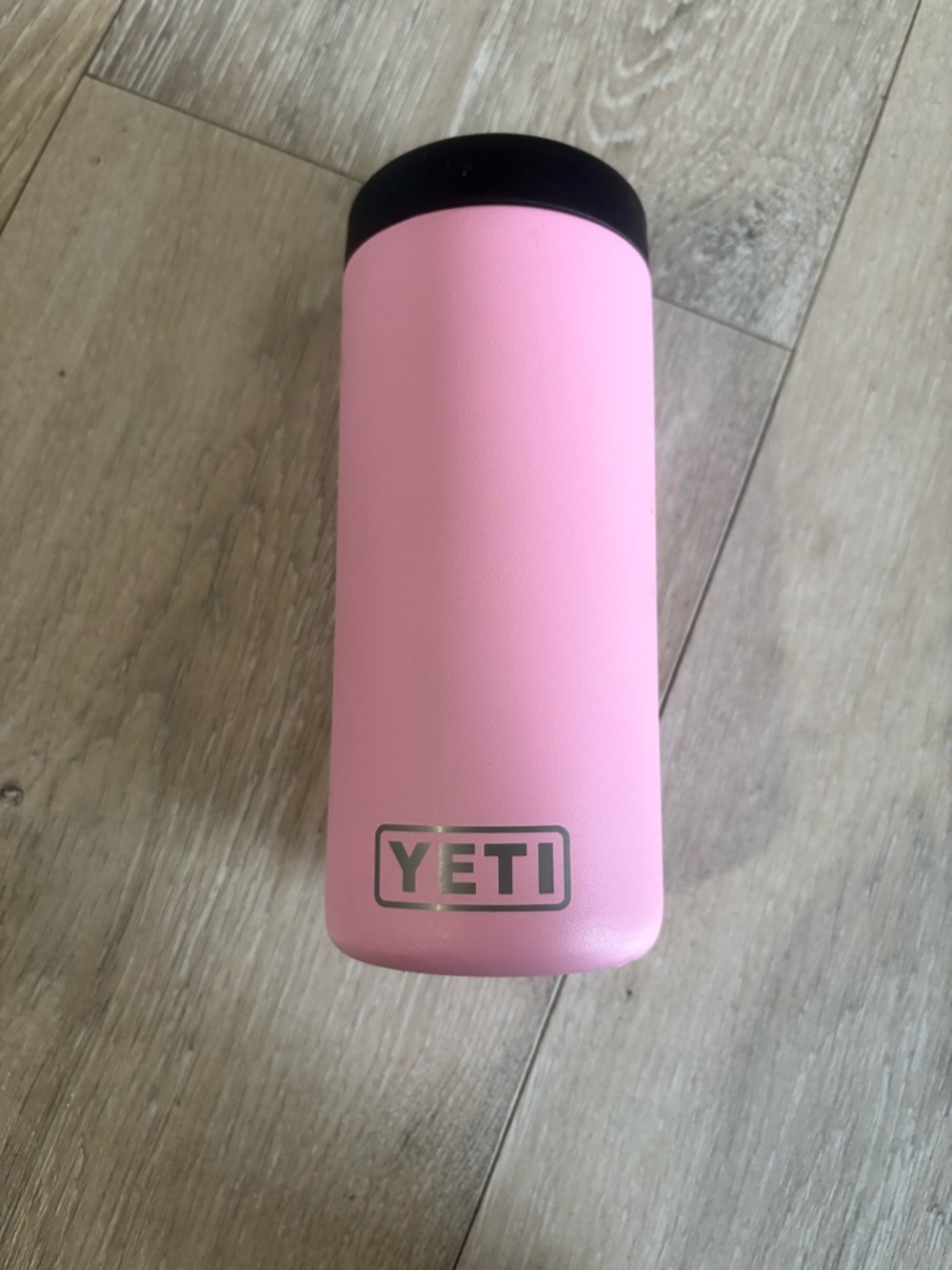 Yeti Pink Slim Can Koozie